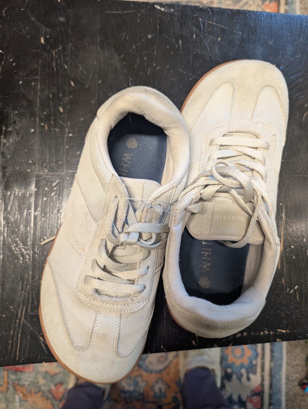 Whitin Barefoot Shoes 40 9 Beige Suede Casual Comfort Wide Toe Box Sneakers